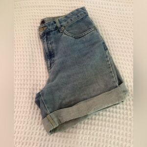 Bill Blass Blue Boyfriend Jean Shorts Relaxed Fit